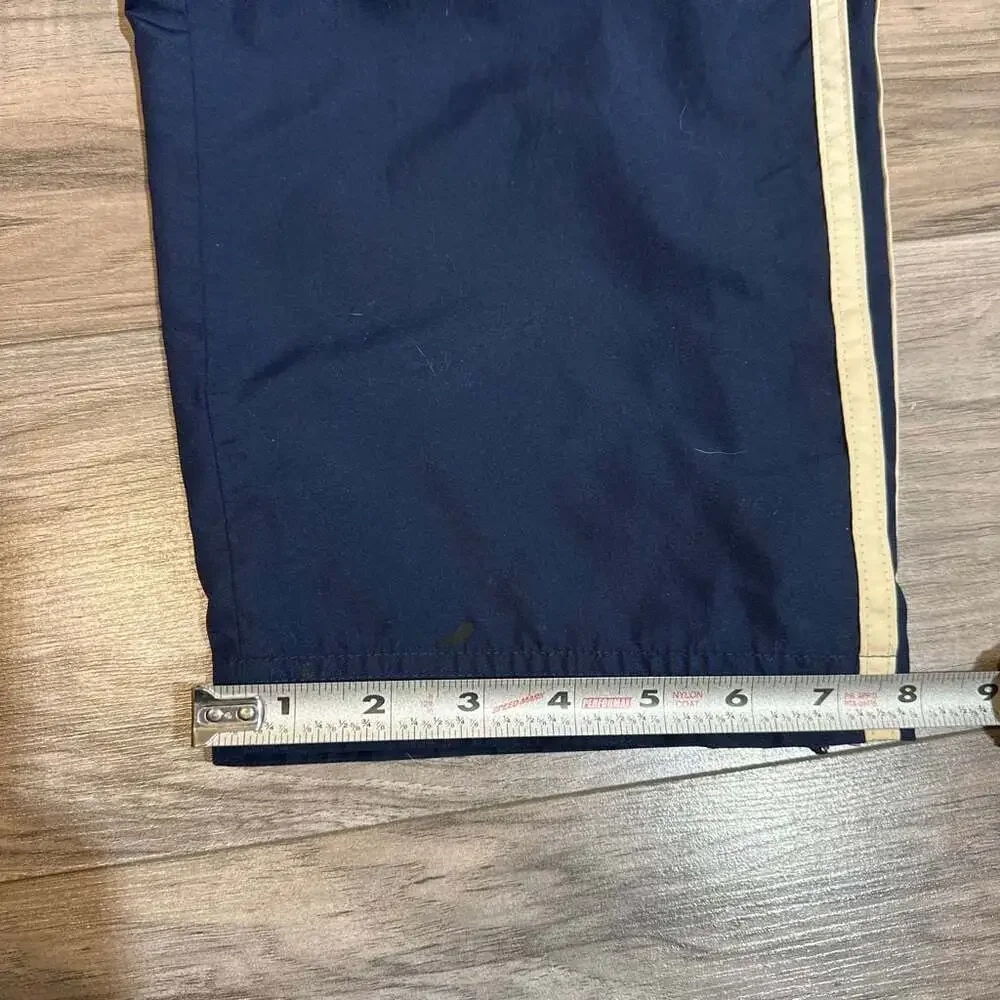 Vintage Adidas ClimaProof Navy Blue Windbreaker Track Pants with Side Zippers